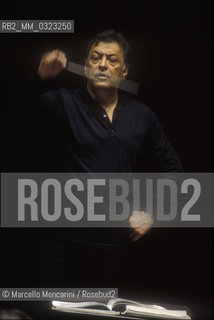 Rome, 1995. Music conductor Zubin Mehta during a rehearsal / Roma, 1995. Il direttore dorchestra Zubin Mehta durante una prova - ©Marcello Mencarini/Rosebud2