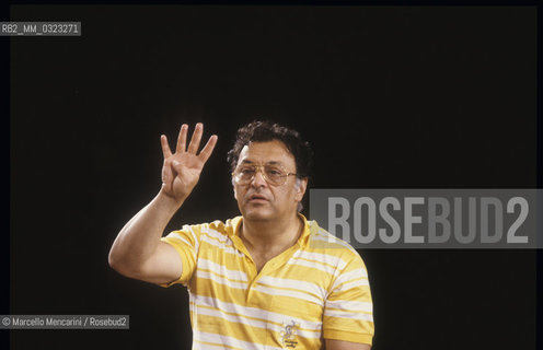 Music conductor Zubin Mehta during a rehearsal (1990) / Il direttore dorchestra Zubin Mehta durante una prova (1990) - ©Marcello Mencarini/Rosebud2