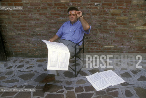 Venice Music Biennale 1995. Italian composer Alessandro Melchiorre / Biennale Musica di Venezia 1995. Il compositore Alessandro Melchiorre - ©Marcello Mencarini/Rosebud2