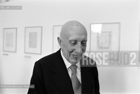 Italian artist Fausto Melotti (about 1980) / Lartista Fausto Melotti (1980) - ©Marcello Mencarini/Rosebud2