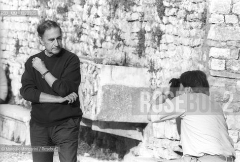 Spoleto (Perugia), Festival of Two Worlds 1980. Composer Gian Carlo Menotti, founder of the festival, shooted by a photographer / Spoleto (Perugia), Festival dei due mondi 1980. Il compositore Gian Carlo Menotti, fondatore del festival, ripreso da un fotografo - ©Marcello Mencarini/Rosebud2