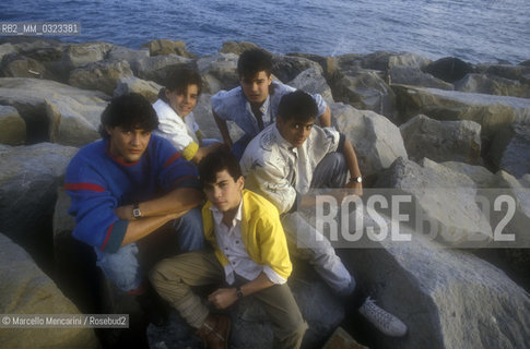 Sanremo Music Festival 1988. Puerto Rican boy band Menudo / Festival di Sanremo 1988. La boy band portoricana Menudo - ©Marcello Mencarini/Rosebud2