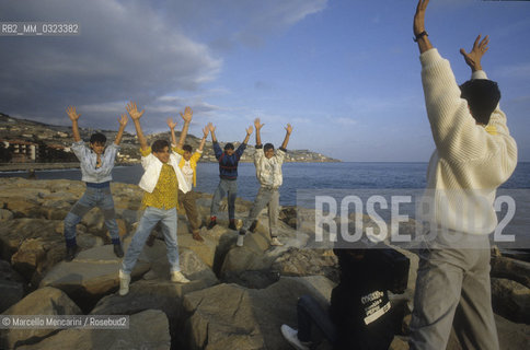 Sanremo Music Festival 1988. Puerto Rican boy band Menudo / Festival di Sanremo 1988. La boy band portoricana Menudo - ©Marcello Mencarini/Rosebud2