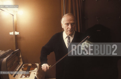 American violinist Yehudi Menuhin (1984) / Il violinista Yehudi Menuhin (1984) - ©Marcello Mencarini/Rosebud2