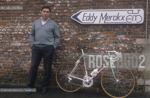 Brussels, 1990. Former cycling champion Eddy Merckx in his bicycle factory / Bruxelles, 1990. Lex campione di ciclismo Eddy Merckx nella sua fabbrica di biciclette - ©Marcello Mencarini/Rosebud2