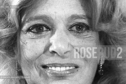 Venice Lido, Venice Film Festival, about 1985. Greek actress, singer and politician Melina Mercouri / Lido di venezia, Mostra del Cinema di Venezia, 1985 circa. Melina Mercouri, attrice, cantante e donna politica greca - ©Marcello Mencarini/Rosebud2