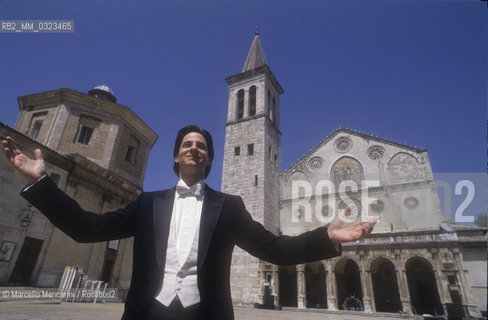 Spoleto Festival of Two Worlds 1993. Conductor and composer Steven Mercurio, Music Director of the event / Spoleto Festival dei Due Mondi 1993. Il direttore dorchestra e comnpositore Steven Mercurio, Direttore Musicale della manifestazione - ©Marcello Mencarini/Rosebud2