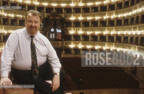 Naples, San Carlo Theater, 1992. American operatic tenor Chris Merritt / Napoli, Teatro San Carlo 1992. Il tenore Chris Merritt - ©Marcello Mencarini/Rosebud2