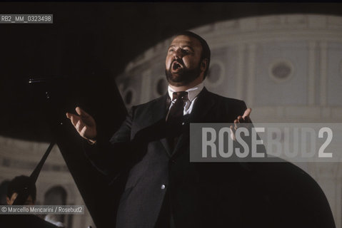 Ariccia (Rome), Giacomo Lauri Volpi Award 1988. American operatic tenor Chris Merritt performing / Ariccia (Roma), remio Lirico Internazionale Giacomo Lauri-Volpi 1988. Il tenore Chris Merritt canta - ©Marcello Mencarini/Rosebud2