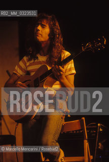 Rome, about 1985. Jazz-fusion guitarist Pat Metheny performing / Roma, 1985 circa. Il chitarrista jazz-fusion Pat Metheny - ©Marcello Mencarini/Rosebud2