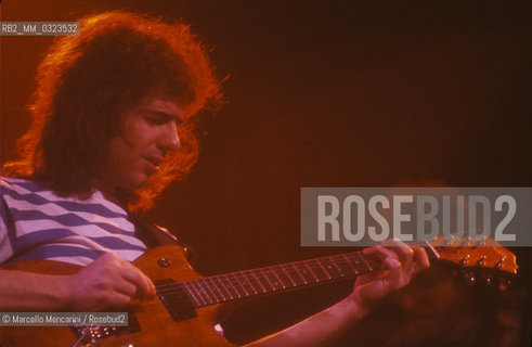 Rome, about 1985. Jazz-fusion guitarist Pat Metheny performing / Roma, 1985 circa. Il chitarrista jazz-fusion Pat Metheny - ©Marcello Mencarini/Rosebud2