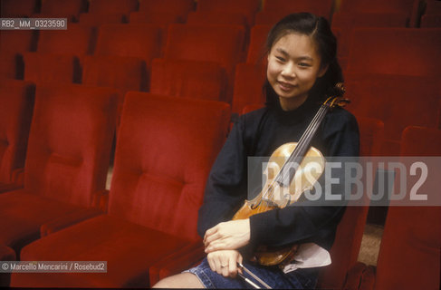 Japanese violinist Midori Goto, 1989 / La violinista giapponese Midori Goto, 1989 - ©Marcello Mencarini/Rosebud2