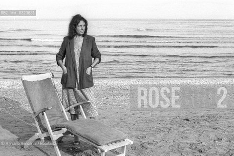 Venice Lido, Venice Film Festival about 1985. Italian writer Milena Milani / Lido di Venezia, Mostra del Cinema di Venezia 1985 circa. La scrittrice Milena Milani - ©Marcello Mencarini/Rosebud2