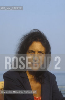 Venice Lido, Venice Film Festival about 1985. Italian writer Milena Milani / Lido di Venezia, Mostra del Cinema di Venezia 1985 circa. La scrittrice Milena Milani - ©Marcello Mencarini/Rosebud2