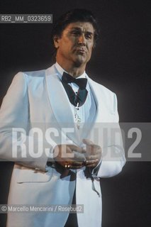 American operatic baritone Sherrill Milnes performing a recital (about 1988) / Il baritono Sherrill Milnes in un recital (1988 circa) - ©Marcello Mencarini/Rosebud2