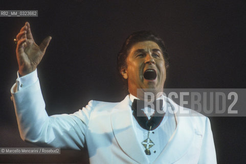 American operatic baritone Sherrill Milnes performing a recital (about 1988) / Il baritono Sherrill Milnes in un recital (1988 circa) - ©Marcello Mencarini/Rosebud2