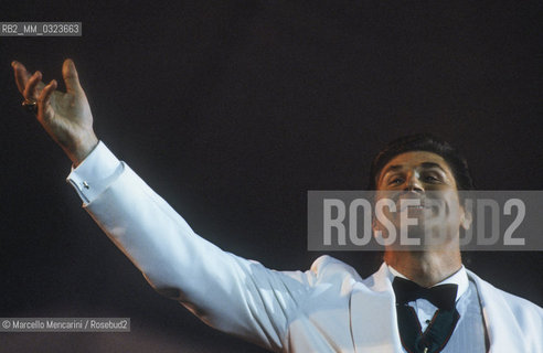 American operatic baritone Sherrill Milnes performing a recital (about 1988) / Il baritono Sherrill Milnes in un recital (1988 circa) - ©Marcello Mencarini/Rosebud2