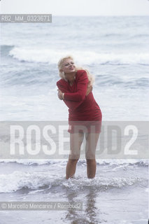 Venice Lido, Venice Film Festival 1990. Italian actress Sandra Milo / Lido di Venezia, Mostra del Cinema di Venezia 1990. Lattrice Sandra Milo - ©Marcello Mencarini/Rosebud2