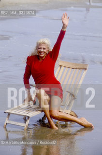 Venice Lido, Venice Film Festival 1990. Italian actress Sandra Milo / Lido di Venezia, Mostra del Cinema di Venezia 1990. Lattrice Sandra Milo - ©Marcello Mencarini/Rosebud2