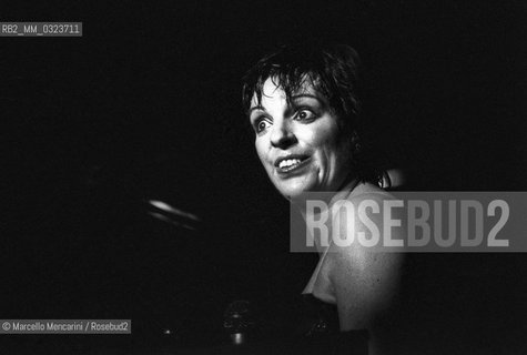 American singer and actress Liza Minnelli performing (about 1985) / Lattrice e cantante Liza Minnelli durante uno spettacolo (1985 circa) - ©Marcello Mencarini/Rosebud2