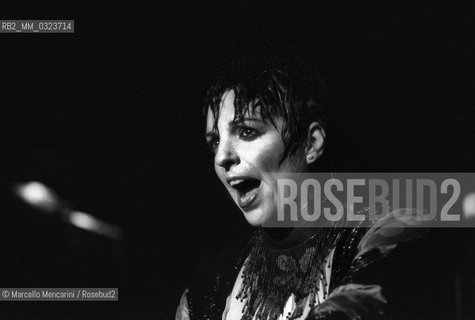 American singer and actress Liza Minnelli performing (about 1985) / Lattrice e cantante Liza Minnelli durante uno spettacolo (1985 circa) - ©Marcello Mencarini/Rosebud2