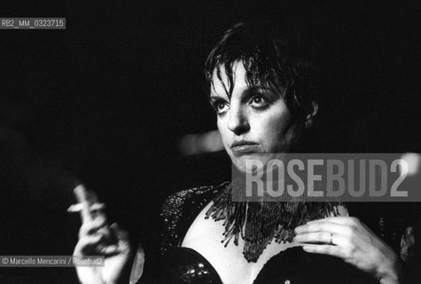 American singer and actress Liza Minnelli performing (about 1985) / Lattrice e cantante Liza Minnelli durante uno spettacolo (1985 circa) - ©Marcello Mencarini/Rosebud2