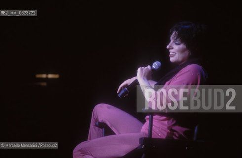 American singer and actress Liza Minnelli performing (about 1985) / Lattrice e cantante Liza Minnelli durante uno spettacolo (1985 circa) - ©Marcello Mencarini/Rosebud2