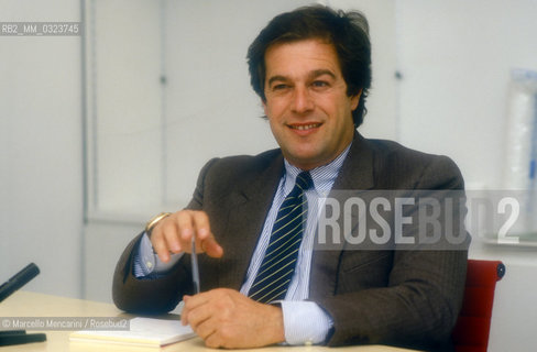 Italian journalist Giovanni Minoli, about 1985 / Il giornalista Giovanni Minoli, 1985 circa - ©Marcello Mencarini/Rosebud2