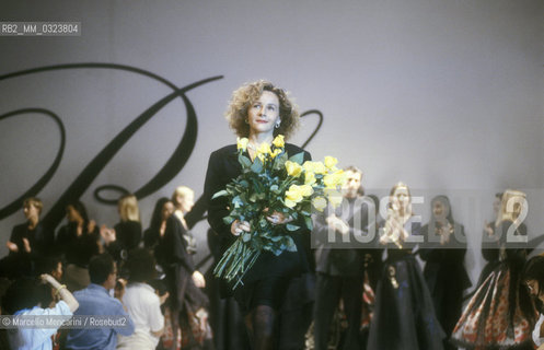 Milan, 1988. Anna Molinari, fashion designer for Bluemarine brand / Milano, 1988. Anna Molinari, stilista di Bluemarine - ©Marcello Mencarini/Rosebud2