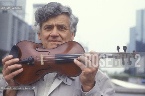 Czech violinist Georg Mönch, 1993 / Il violinista Georg Mönch, 1993 - ©Marcello Mencarini/Rosebud2