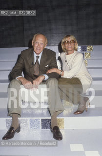 Italian comedians Raimondo Vianello and Sandra Mondaini (about 1985) / Gli attori comici Raimondo Vianello e Sandra Mondaini (1985 circa) - ©Marcello Mencarini/Rosebud2