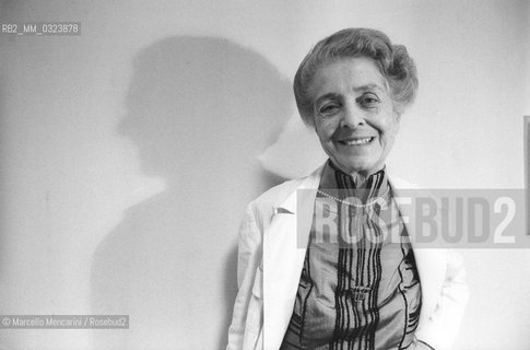 Rome, 1980. Neurologist Rita Levi Montalcini in his laboratory / Roma, 1980. La neurologa Rita Levi Montalcini nel suo laboratorio - ©Marcello Mencarini/Rosebud2