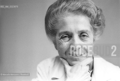 Rome, 1980. Neurologist Rita Levi Montalcini in his laboratory / Roma, 1980. La neurologa Rita Levi Montalcini nel suo laboratorio - ©Marcello Mencarini/Rosebud2