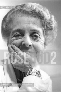 Rome, 1980. Neurologist Rita Levi Montalcini in his laboratory / Roma, 1980. La neurologa Rita Levi Montalcini nel suo laboratorio - ©Marcello Mencarini/Rosebud2