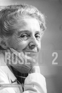 Rome, 1980. Neurologist Rita Levi Montalcini in his laboratory / Roma, 1980. La neurologa Rita Levi Montalcini nel suo laboratorio - ©Marcello Mencarini/Rosebud2