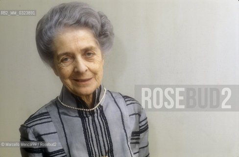 Rome, 1980. Neurologist Rita Levi Montalcini / Roma, 1980. La neurologa Rita Levi Montalcini - ©Marcello Mencarini/Rosebud2