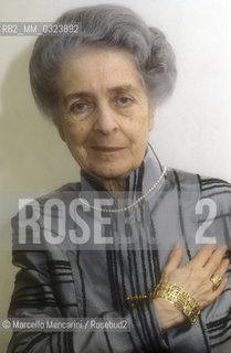 Rome, 1980. Neurologist Rita Levi Montalcini / Roma, 1980. La neurologa Rita Levi Montalcini - ©Marcello Mencarini/Rosebud2