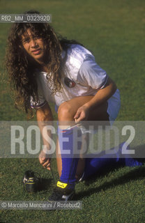 Venice, 1989. Italian football player Carolina Morace / Venezia, 1989. La calciatrice Carolina Morace - ©Marcello Mencarini/Rosebud2