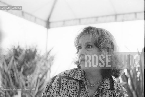 Cannes, about 1980. French actress Jeanne Moreau / Cannes, 1980 circa. Lattrice Jeanne Moreau - ©Marcello Mencarini/Rosebud2