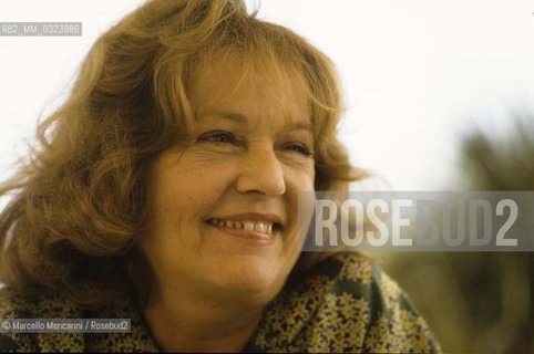 Cannes, about 1980. French actress Jeanne Moreau / Cannes, 1980 circa. Lattrice Jeanne Moreau - ©Marcello Mencarini/Rosebud2