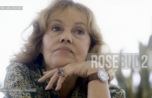 Cannes, about 1980. French actress Jeanne Moreau / Cannes, 1980 circa. Lattrice Jeanne Moreau - ©Marcello Mencarini/Rosebud2