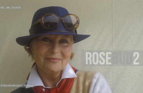 Cannes Film festival 1984. French actress Michèle Morgan / Festival del Cinema di Cannes 1984. Lattrice frencese Michèle Morgan - ©Marcello Mencarini/Rosebud2