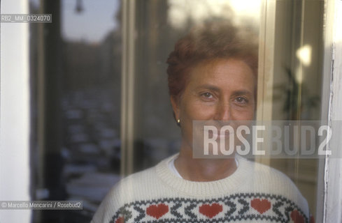 Italian politician and journalist Maria Fida Moro, eldest daughter of Aldo Moro / Maria Fida Moro, politica e giornalista italiana, figlia primogenita di Aldo Moro (1992) - ©Marcello Mencarini/Rosebud2