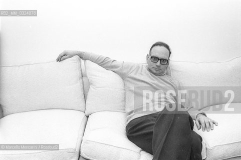 Rome, about 1985. Italian music composer Ennio Morricone / Roma, 1985 circa. Il compositore Ennio Morricone - ©Marcello Mencarini/Rosebud2