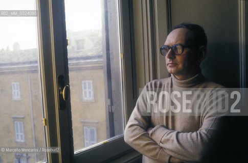 Rome, about 1985. Italian music composer Ennio Morricone / Roma, 1985 circa. Il compositore Ennio Morricone - ©Marcello Mencarini/Rosebud2