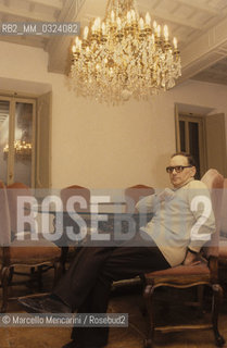 Rome, about 1985. Italian music composer Ennio Morricone / Roma, 1985 circa. Il compositore Ennio Morricone - ©Marcello Mencarini/Rosebud2