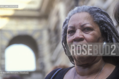 Mantua Literature Festival  1999. American writer Toni Morrison / Mantova, 1999. La scrittrice americana Toni Morrison - ©Marcello Mencarini/Rosebud2