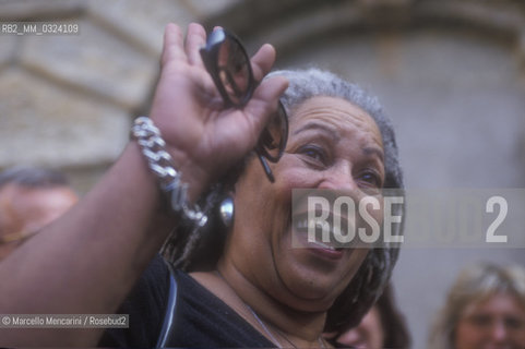 Mantua Literature Festival  1999. American writer Toni Morrison / Mantova, 1999. La scrittrice americana Toni Morrison - ©Marcello Mencarini/Rosebud2