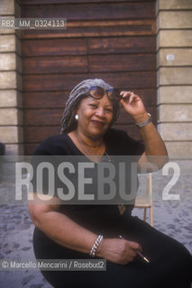 Mantua Literature Festival  1999. American writer Toni Morrison / Mantova, 1999. La scrittrice americana Toni Morrison - ©Marcello Mencarini/Rosebud2