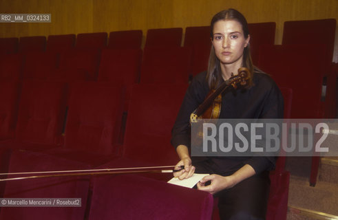 Rome, 1989. Russian violinist Viktoria Mullova / Roma, 1989. La violinista Viktoria Mullova - ©Marcello Mencarini/Rosebud2